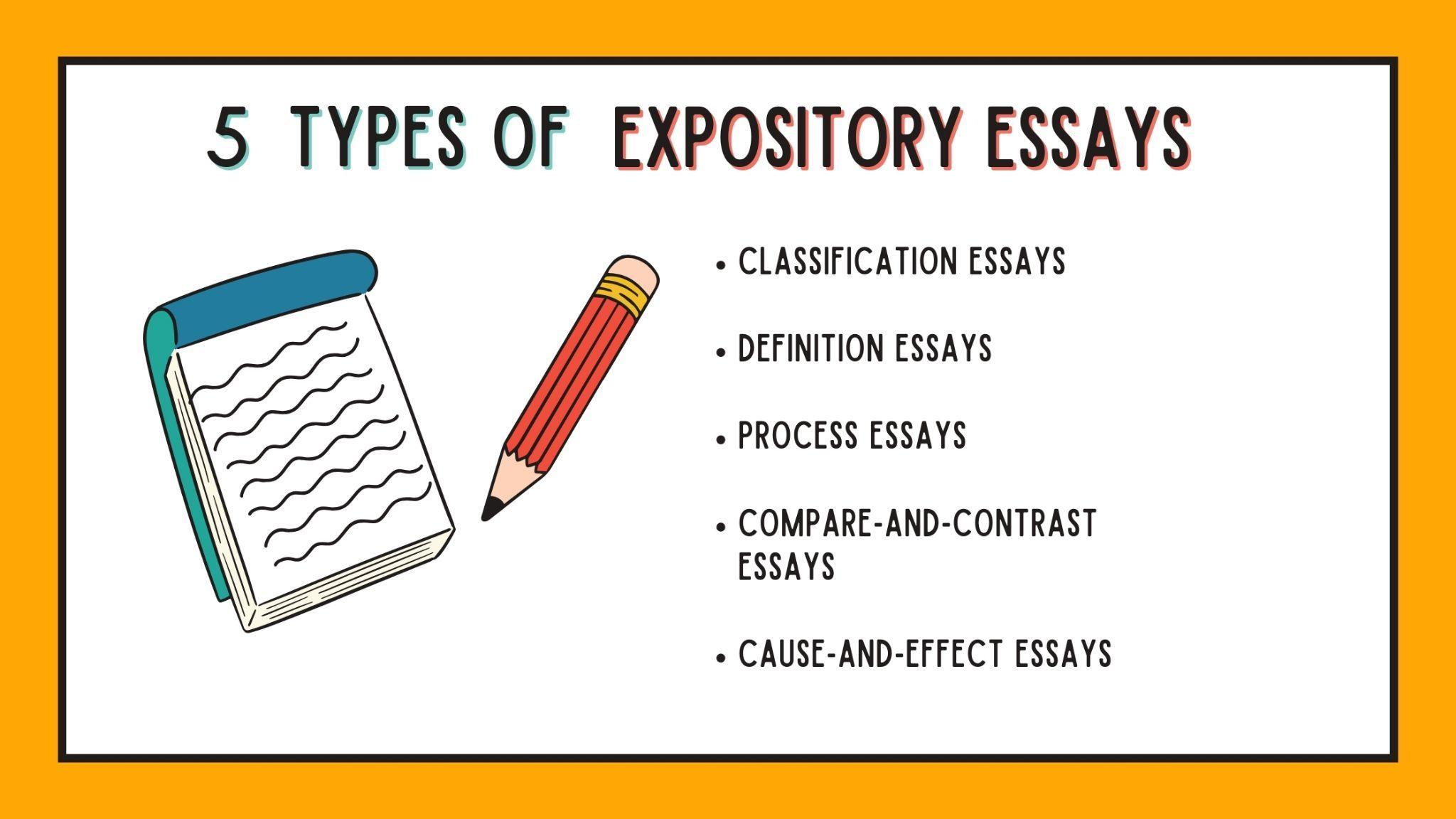5 Types of Expository Essays